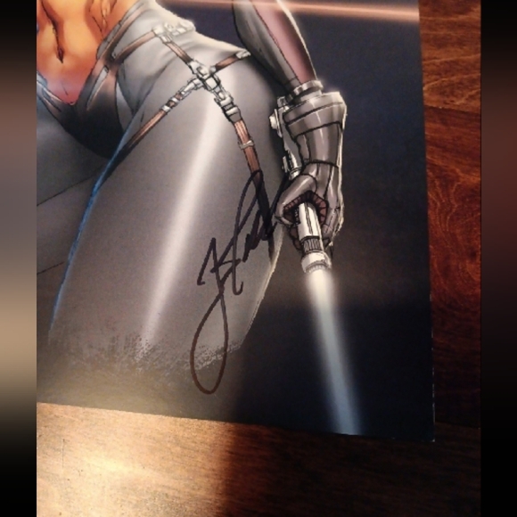 Ahsoka Tano Star Wars 11 X 17 Signed Jamie Tyndall Art Ptint With COA - Picture 2 of 4